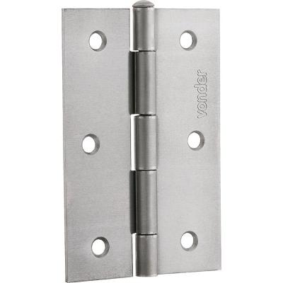Dobradiça para porta 2.1/2" aço carbono polido Vonder