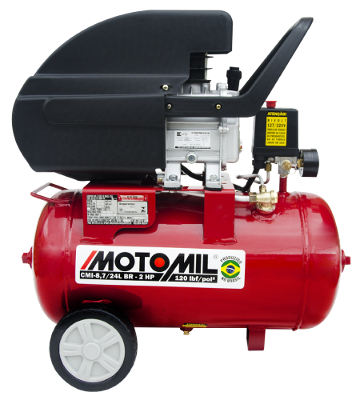 Compressor 120lbs 2HP 127/220V Hobby CMI-8,7/24BR Motomil