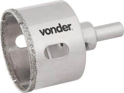 Serra copo diamantada 76mm com haste para alvenaria - Vonder