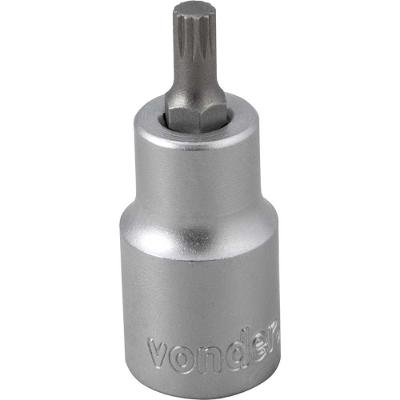 Soquete Multidentado Encaixe 1/2'' 6mm Curto CRV Vonder