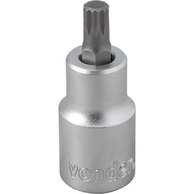 Soquete Multidentado Encaixe 1/2'' 8mm Curto CRV Vonder