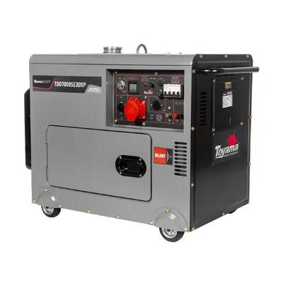 Gerador Diesel Toyama 6,5KVA Trifásico 220V Cabinado ATS Ready Partida Elétrica TDG7000SE3DXP