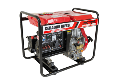 Gerador Diesel 5 KVA Trifásico 220/110 60 Hz MDGT-5000CLE Motomil