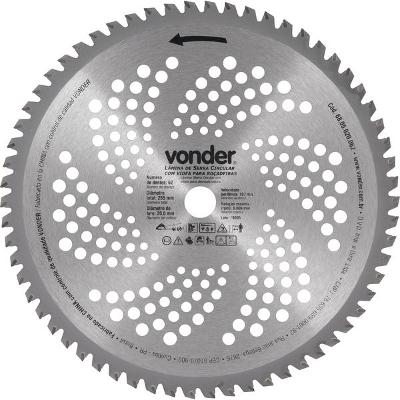 Lâmina Circular p/ Roçadeira c/ Videa 255x20,0x62 Vonder