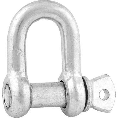 Manilha p/ cabo de aço 1/4" reta pesado galvanizado Vonder