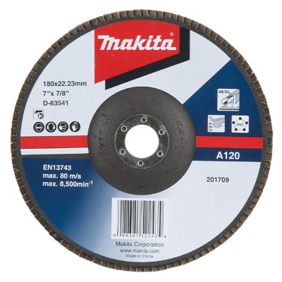 Flap Disco 180 x 22.23 mm Grão A120 Makita