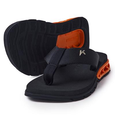 Chinelo Infantil Kenner Rakka Kids - Preto e Laranja