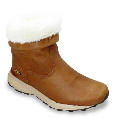 Bota Couro Bull Terrier Snow II Feminina - Marrom Claro