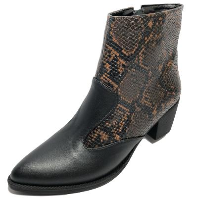 Bota Cano Curto Cobra Cia do Porto Zíper - Preta