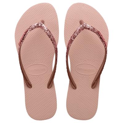 Chinelo Havaianas Slim Glitter II Feminino - Rosa