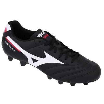 Chuteira Campo Mizuno Morelia Club Md Masculino - Preto e Branco