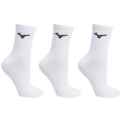 Kit Meia Mizuno Cano Médio Training Pacote com 3 pares - Branco