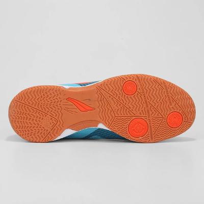 Chuteira Futsal Penalty Max 500 Ecokint XXI - Azul Turquesa e Laranja