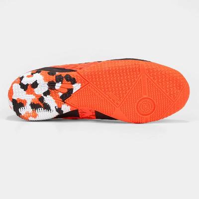 Chuteira Futsal Penalty RX Locker - Preto e Laranja