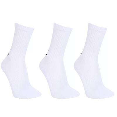 Kit Meia Under Armour Cano Longo Core Cotton Crew 3 Pares - Gelo