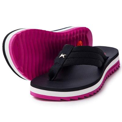Chinelo Kenner Kyra Pro Comfy Feminino - Preto e Rosa