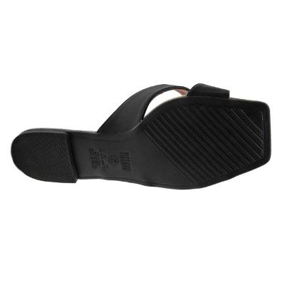 Rasteira Vizzano Tira Cruzada Fivela Feminina - Preto