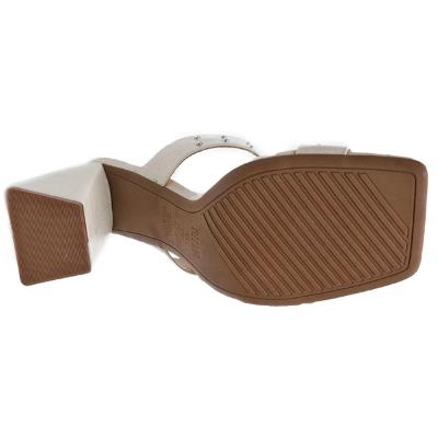 Tamanco Vizzano Fivela Spikes Salto Bloco - Branco