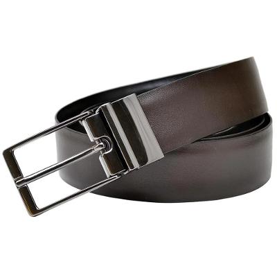 Cinto Couro Fasolo Reversível Masculino - Marrom
