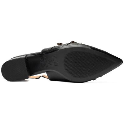 Scarpin Vizzano Slingback Salto Bloco - Preto