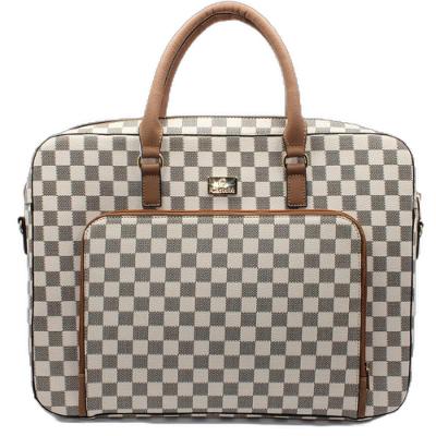 Bolsa Casteliê Pasta Casual Feminina - Off White e Marrom