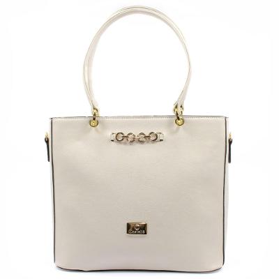 Bolsa Tote Casteliê Casual Detalhes Feminina - Off White