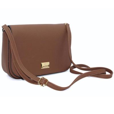 Bolsa Casteliê Casual Básica Feminina - Marrom Escuro