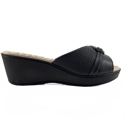Tamanco Anabela Piccadilly Cecilia Feminino - Preto