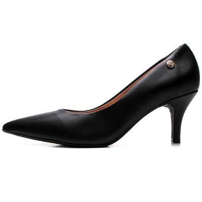 Scarpin Vizzano Salto Médio Bico Fino Feminino - Preto