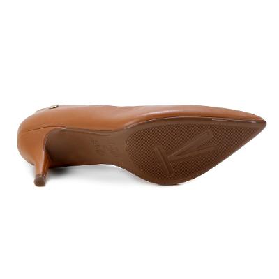 Scarpin Vizzano Salto Médio Bico Fino Feminino - Caramelo