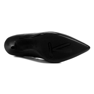 Scarpin Vizzano Pelica Salto Alto Bico Fino - Preto