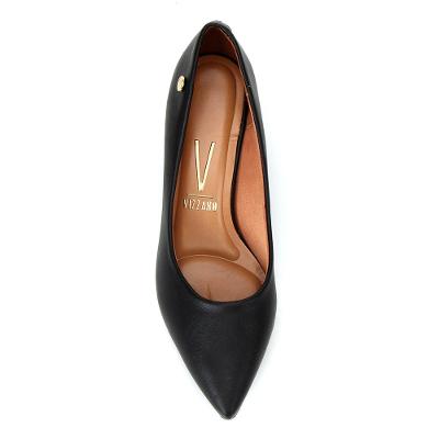 Scarpin Vizzano Bico Fino Salto Bloco - Preto