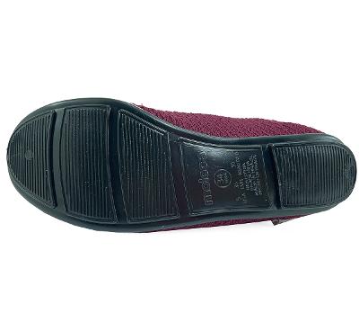 Sapatilha Moleca Tecido Knit Laço Feminina - Vinho