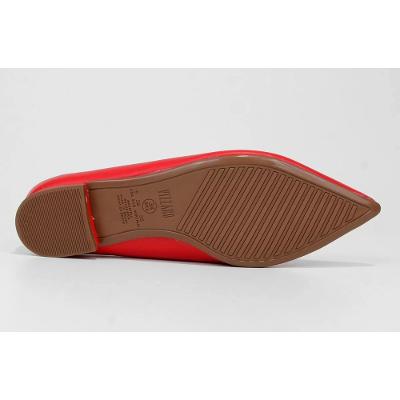 Sapatilha Vizzano Salto Baixo Bico Fino - Vermelho