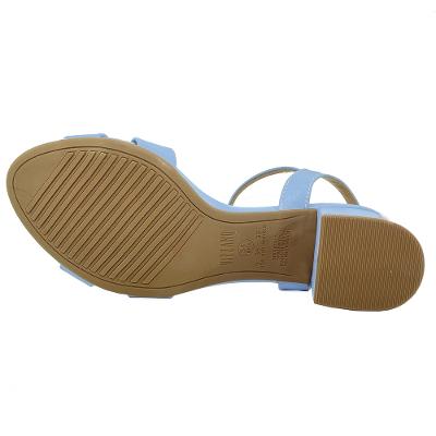 Sandália Vizzano Salto Bloco Médio Feminina - Jeans