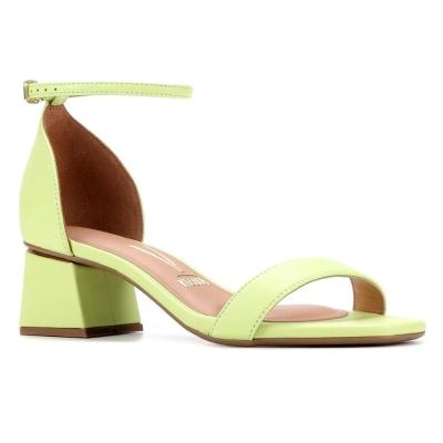 Sandália Vizzano Salto Bloco Feminina - Amarelo