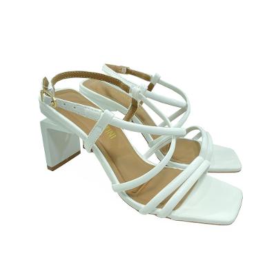 Sandália Di Valentini Tiras Salto Kattie - Branco