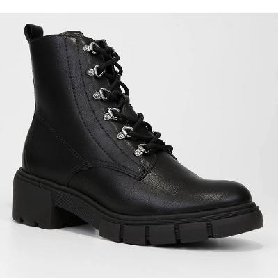 Bota Coturno Ramarim Tratorada Feminina - Preto