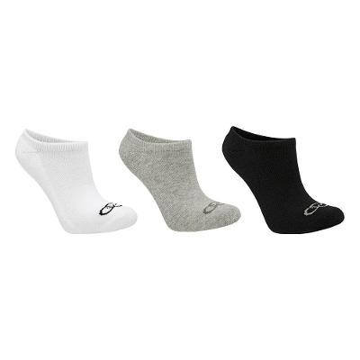 Meia Olympikus Sem Cano Pacote Com 3 Masculina - Branco e Cinza