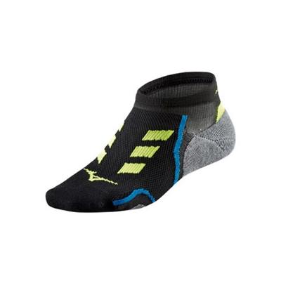 Meia Mizuno Cano Baixo Race Low - Preto e Verde