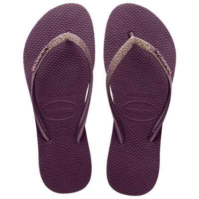 Chinelo Havaianas Slim Sparkle II Feminino - Roxo