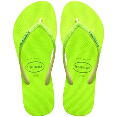Chinelo Havaianas Slim Glitter Neon Feminino - Verde Limão