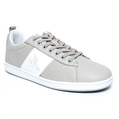 Tênis Le Coq Sportif Court Classic Masculino - Cinza e Branco