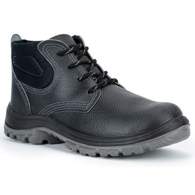 Botina De Segurança Biqueira de PVC Crival Flex EPI CA30258  Couro 92F - Preto