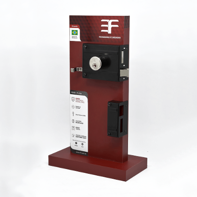 Fechadura 3F Sobrepor Tetra - 100mm ZCR
