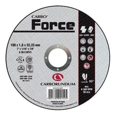 Disco de Corte 7" - 180x1,6x22,2mm - Carboforce