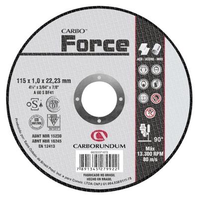 Disco de Corte 4.1/2" - 115x1,0x22mm - Carboforce