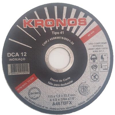 Disco de Corte 4.1/2" - 115x1x22,2mm - Kronos Speed Coot