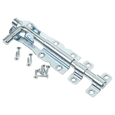 Trinco Redondo 8" / 200mm Zincado Branco com Parafusos - Mundial