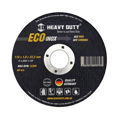 Disco de Corte Ecoinox - 115x1,0x22,2mm - Heavy Duty